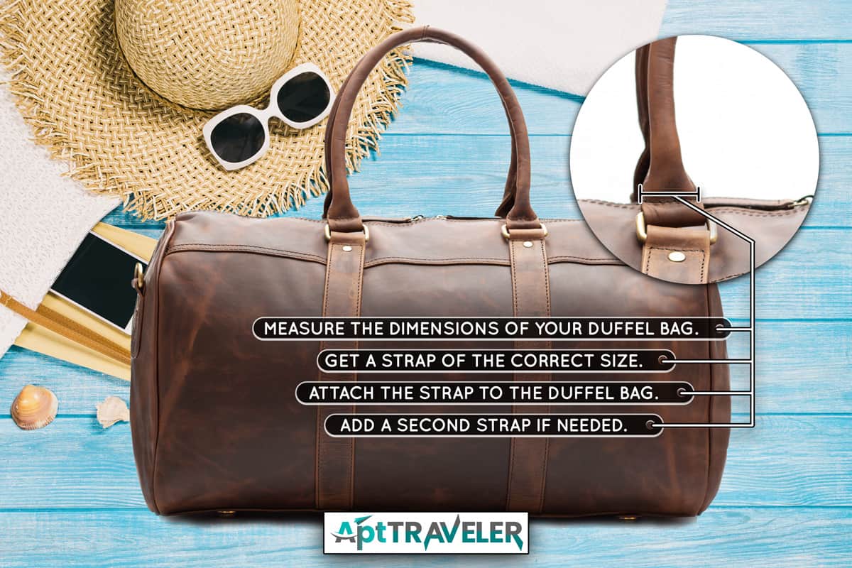 duffel bag travel case leather holdall valise fashion modern carry handle, How To Add A Shoulder Strap To A Duffel Bag