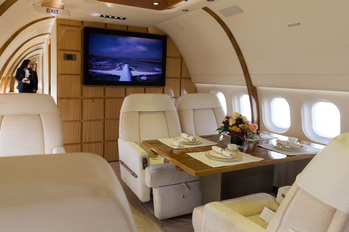 Luxury airplane seat