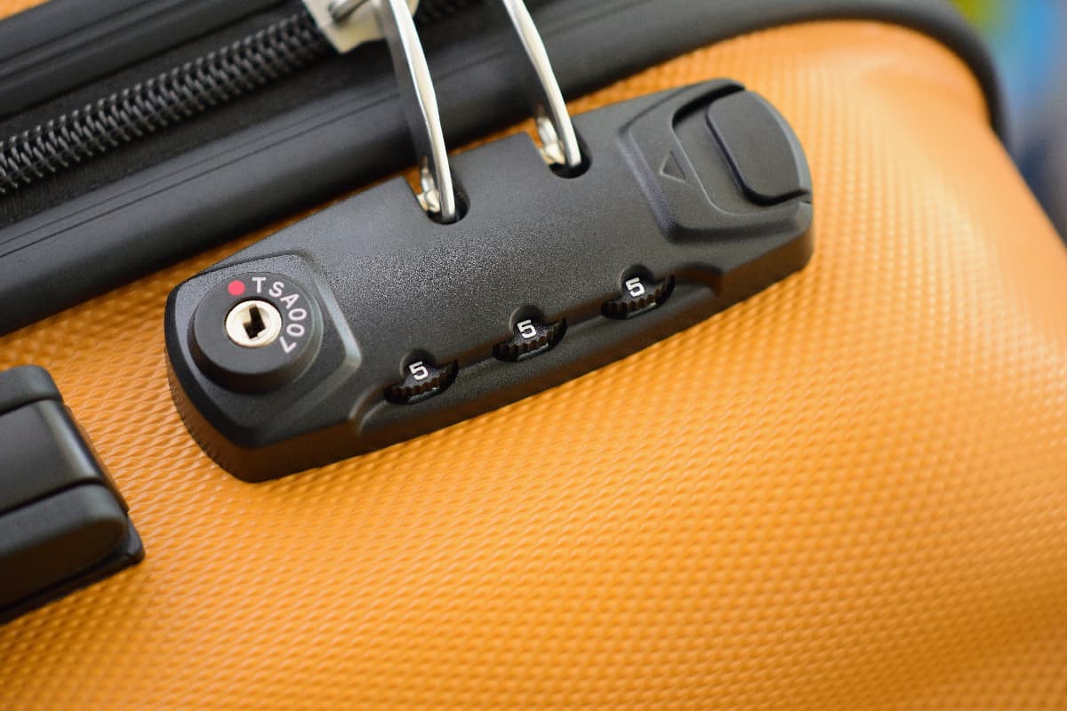 TSA accepted digital lock on luggage bag or suitcase